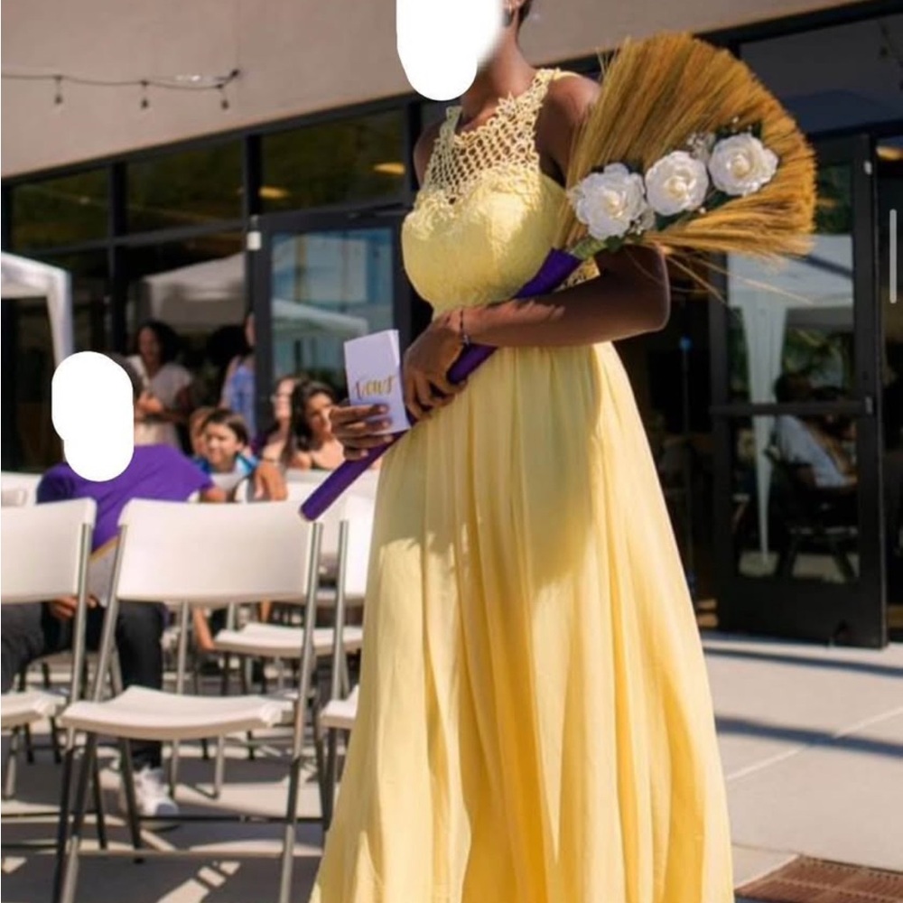Yellow Sleeveless Dress